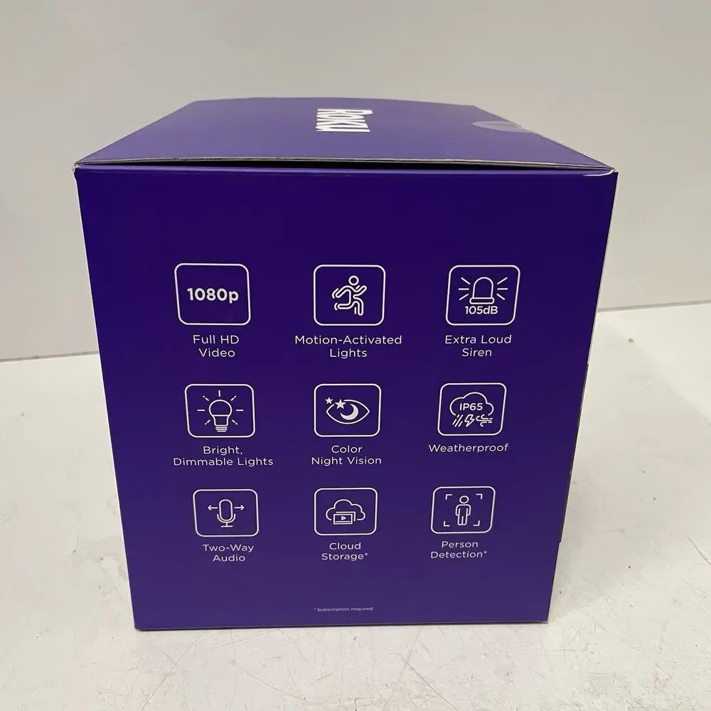 Roku Smart Home Floodlight Camera SE Wi-Fi Connected, Wired Surveillance Camera - Picture 4 of 4